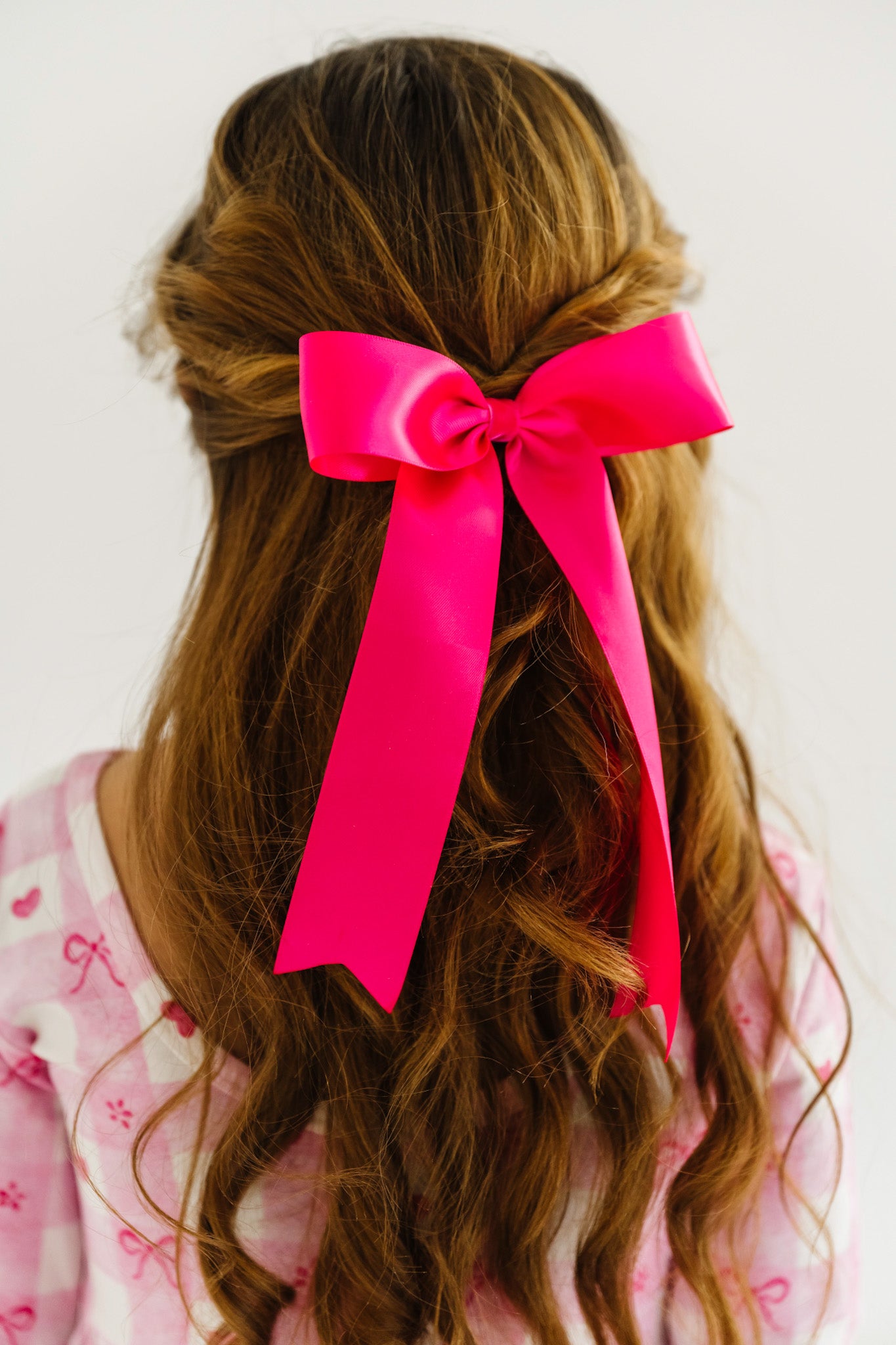 MAGENTA SATIN BOW